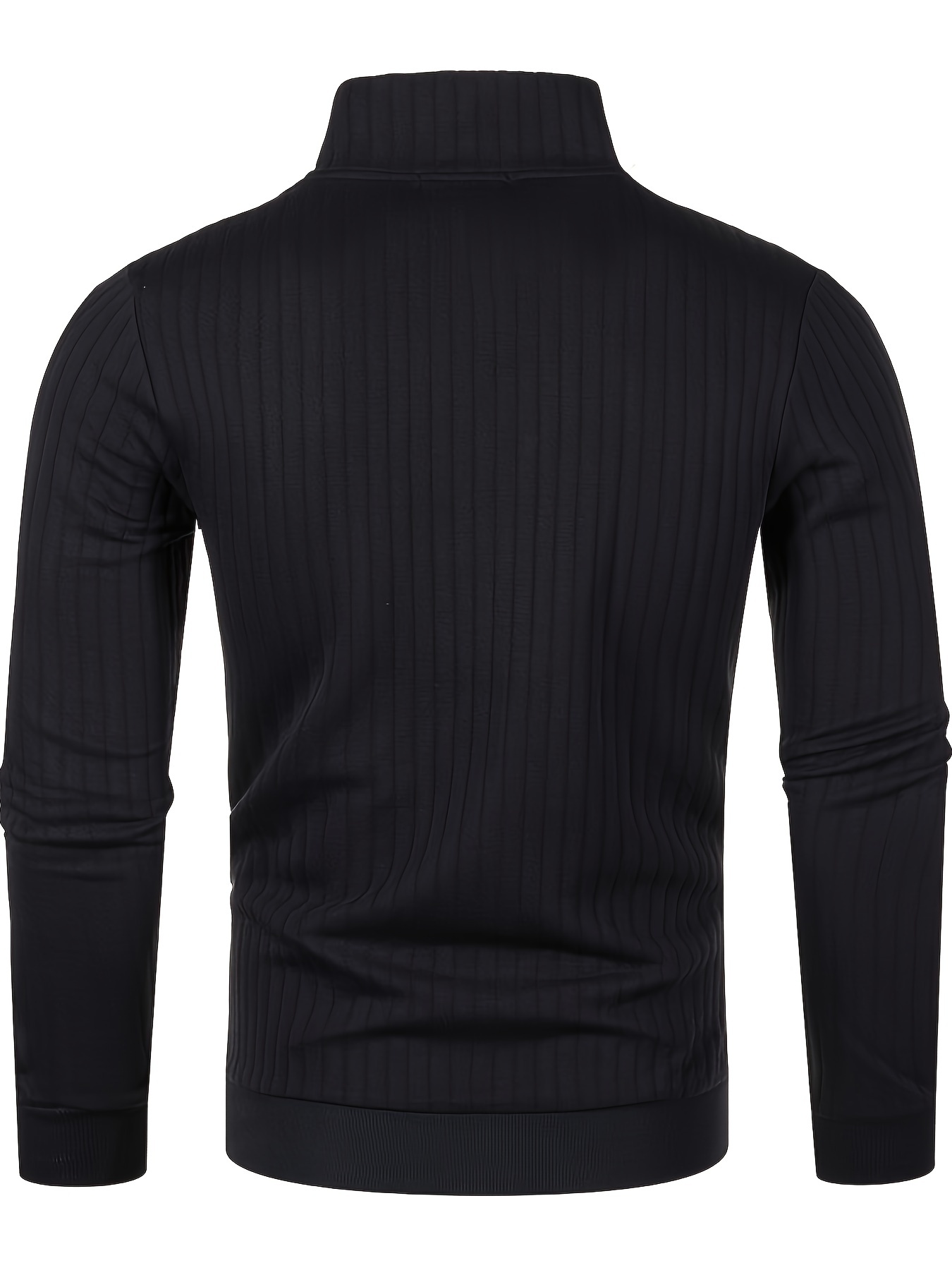 mens stand collar solid knit sweater mens casual lapel slightly stretch v neck pullover sweater for men winter fall details 16