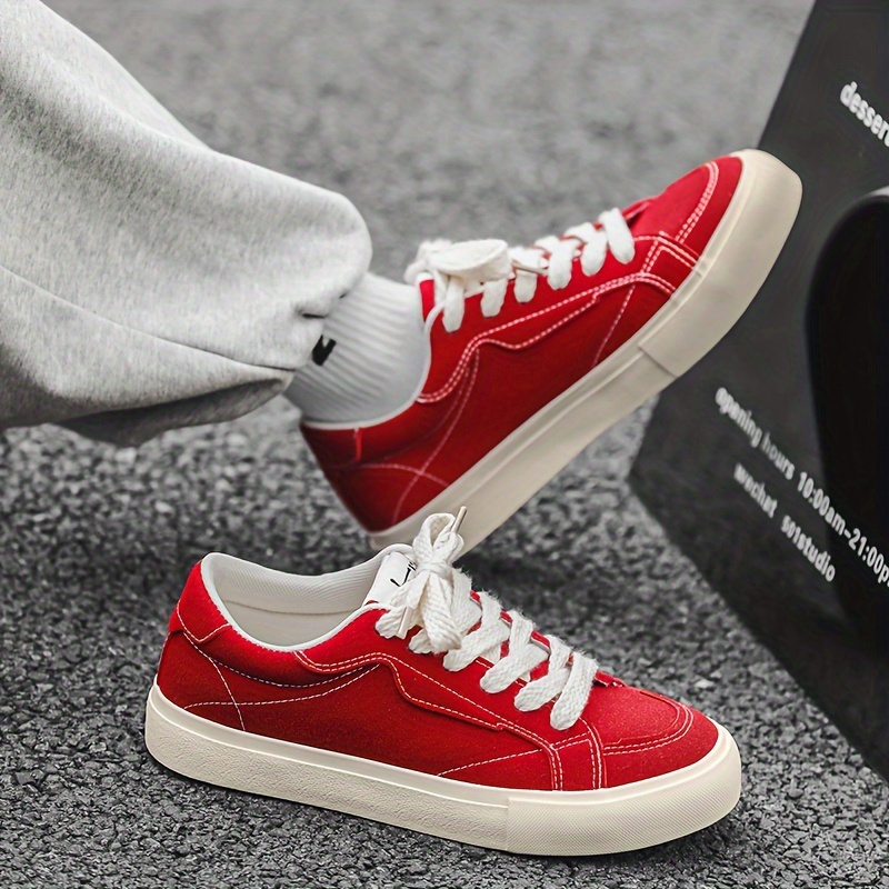 skate shoes men s trendy solid breathable wear resistant details 4