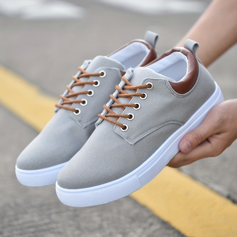 lace canvas shoes men s classic low top fashion breathable details 1