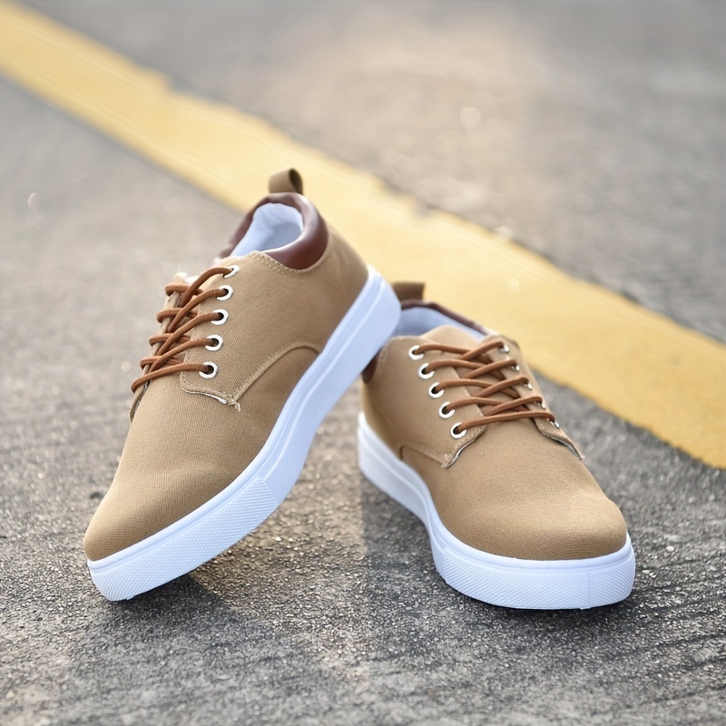 lace canvas shoes men s classic low top fashion breathable details 5