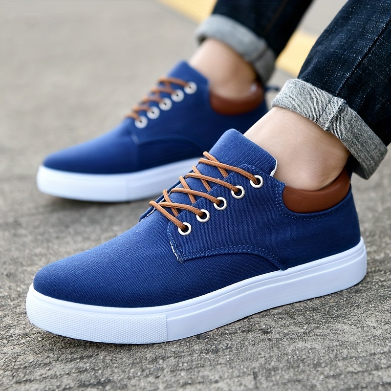 lace canvas shoes men s classic low top fashion breathable details 6